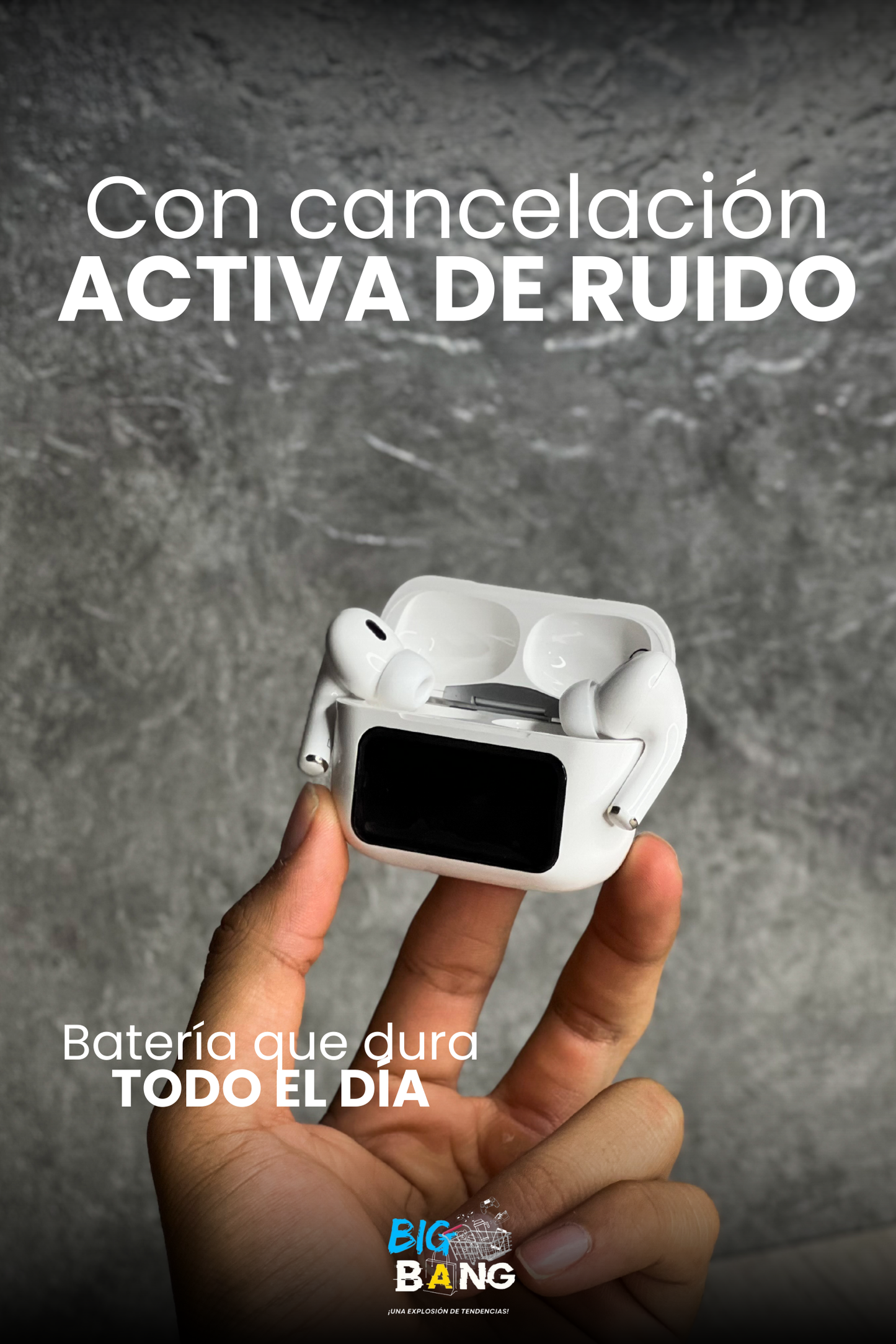 Airpods Pro con pantalla¡Control Táctil y ANC!