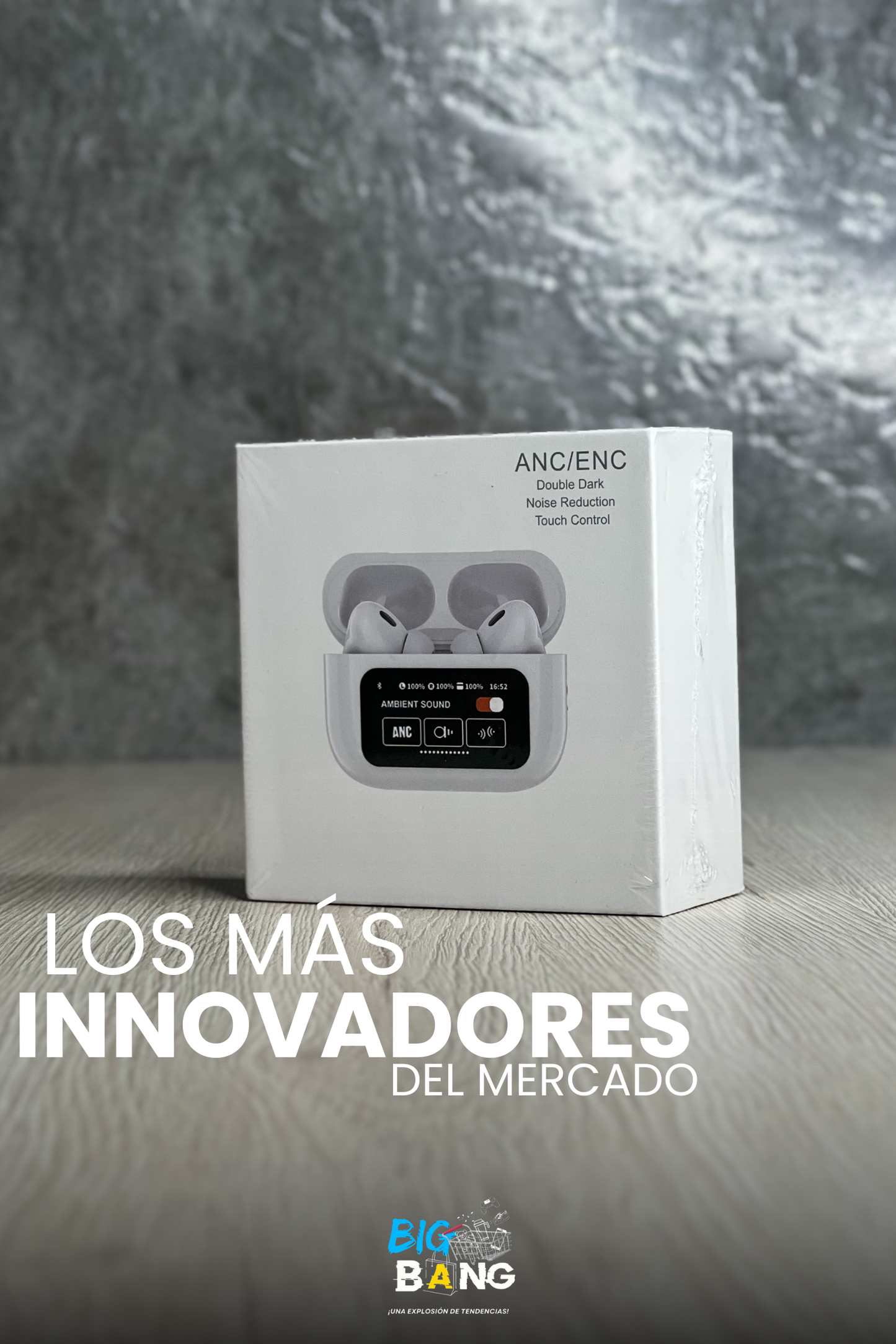 Airpods Pro con pantalla¡Control Táctil y ANC!